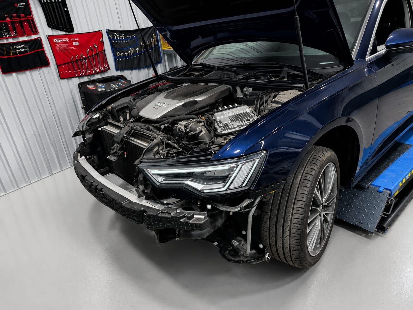 Audi Reparatur in der Werkstatt
